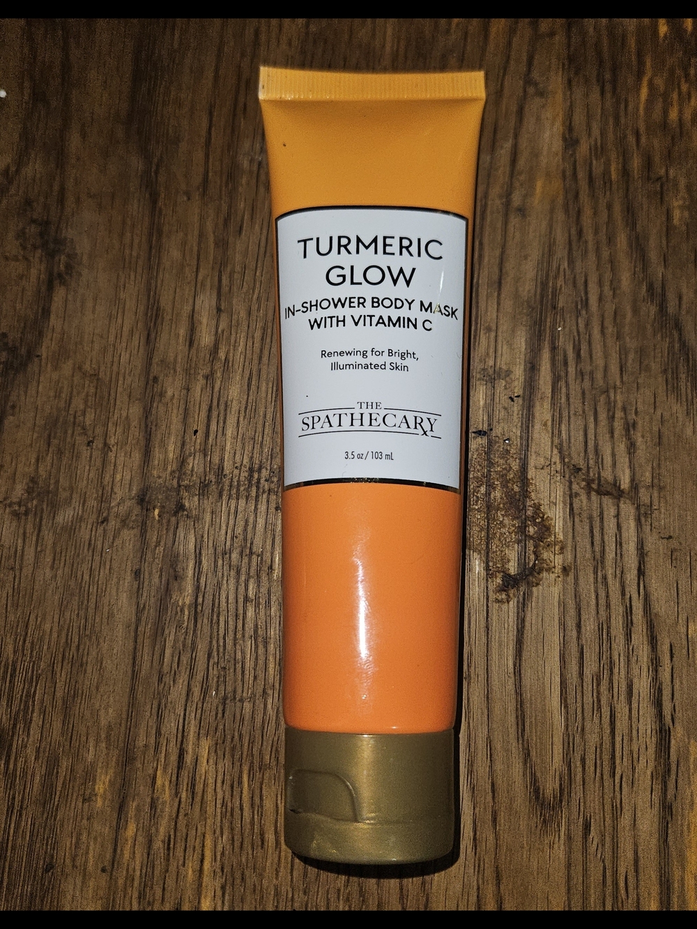 The Spathecary Turmeric Glow In-Shower Body Mask - 3.5oz BNIB